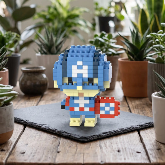 Captain America Mini Brick Figure Set
