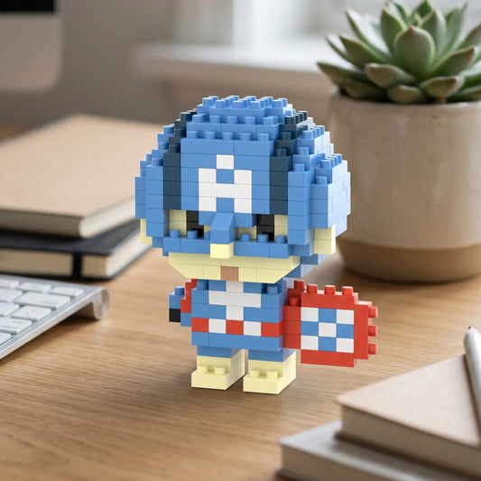 Captain America Mini Brick Figure Set