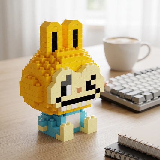Yellow Bunny Mini Brick Figure Set