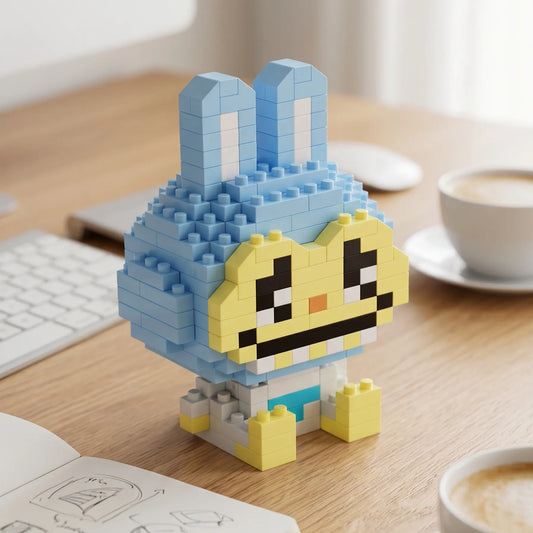 Blue Bunny Mini Brick Figure Set