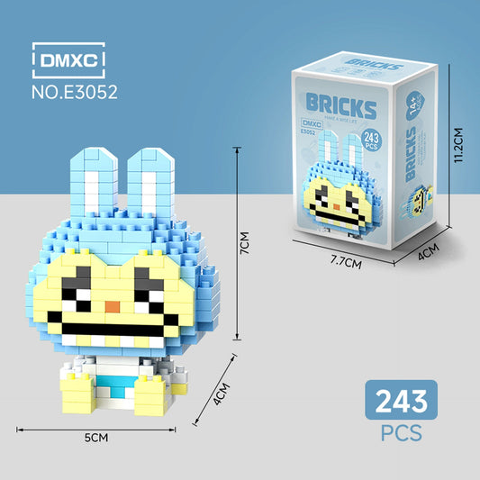 Blue Bunny Mini Brick Figure Set