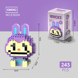 Purple Bunny Mini Brick Figure Set