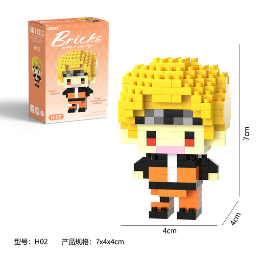 Naruto Uzumaki Mini Brick Figure Set