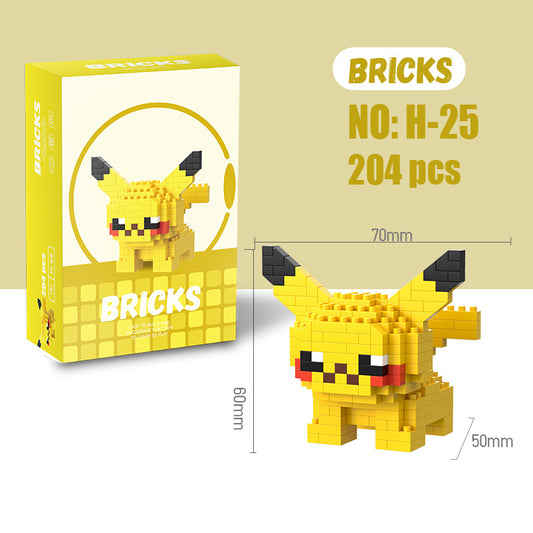 Pikachu Sitting Mini Brick Figure Set